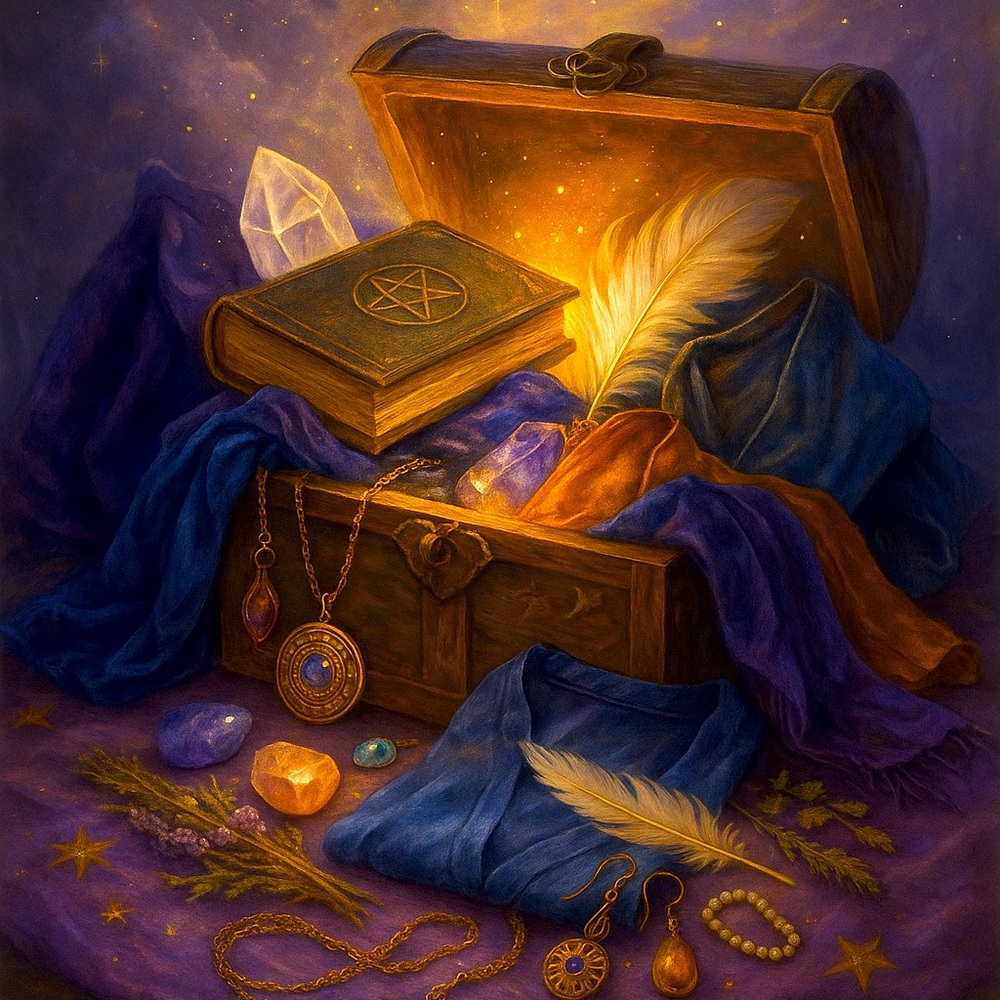 Mystic Clean Out Bundle-Intuitive Mystery Box Magical Books, garments, Jewels+++